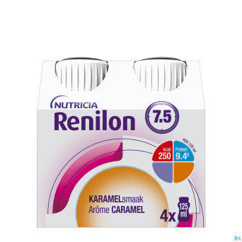 Renilon 7.5 caramel    bouteille 4x125ml 570978