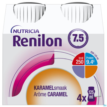 Renilon 7.5 caramel    bouteille 4x125ml 570978