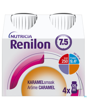 Renilon 7.5 caramel    bouteille 4x125ml 570978