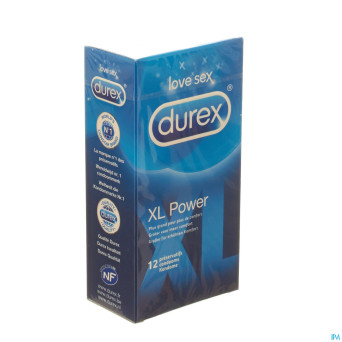 Durex xl power    preservatifs 12