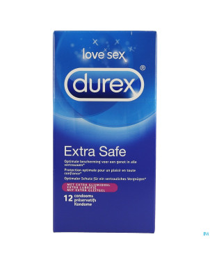 Durex extra safe    preservatifs 12