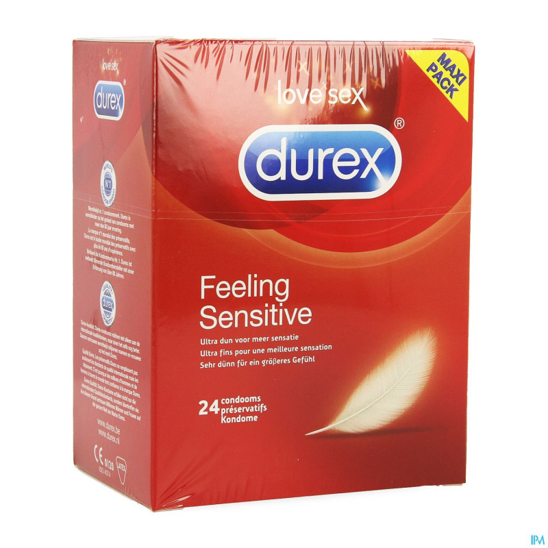 Durex feeling sensitive condoms 24