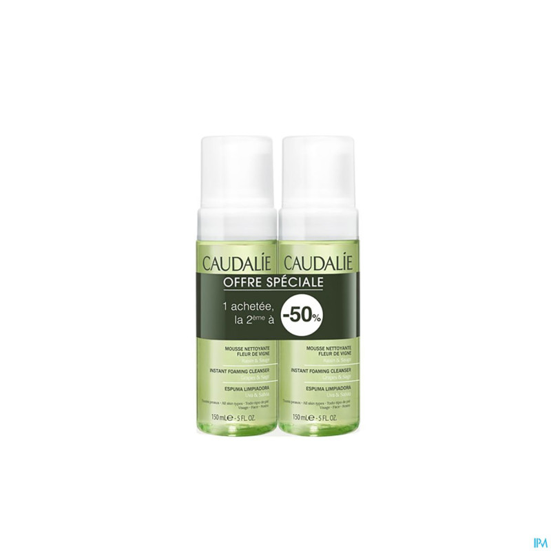 Caudalie demaq mousse nettoyante duo    2x150ml