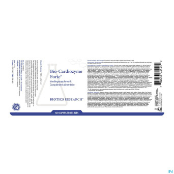 Bio cardiozyme forte biotics   caps 120 energetica