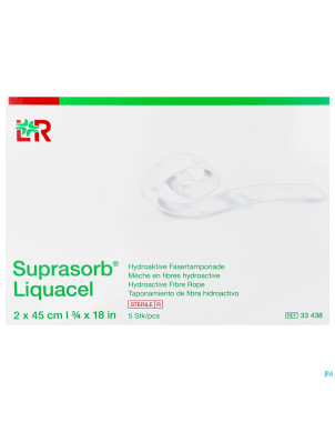 Suprasorb liquacel pansement 2x45cm 5 33438-180023