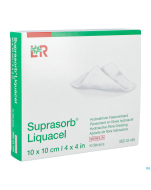 Suprasorb liquacel pansem. 10x10cm 10 33436-180021