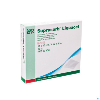 Suprasorb liquacel pansem. 10x10cm 10 33436-180021