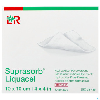 Suprasorb liquacel pansem. 10x10cm 10 33436-180021