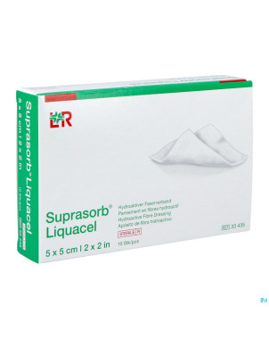 Suprasorb liquacel pansement 5x5cm 10 33435-180020