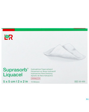 Suprasorb liquacel pansement 5x5cm 10 33435-180020