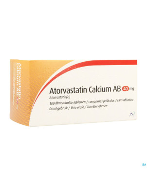 Atorvastatin calcium 40mg actavis comp pell 100