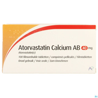 Atorvastatin calcium 40mg actavis comp pell 100