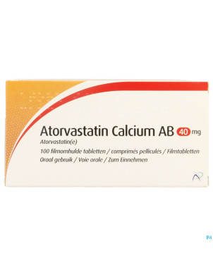 Atorvastatin calcium 40mg actavis comp pell 100