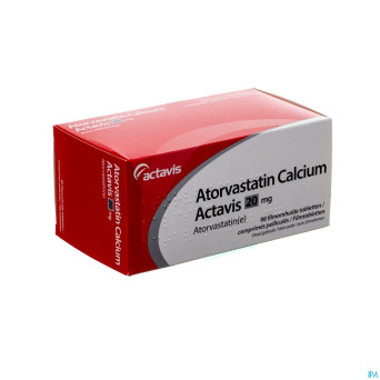 Atorvastatin calcium 20mg actavis comp pell  98