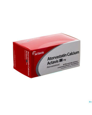 Atorvastatin calcium 20mg actavis comp pell  98