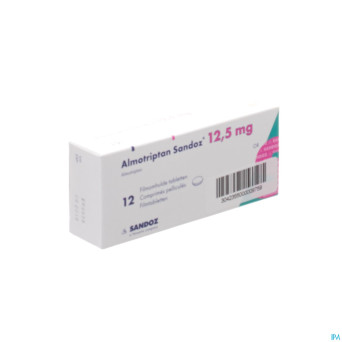 Almotriptan 12,5 mg sandoz comp pell 12 x 12,5 mg