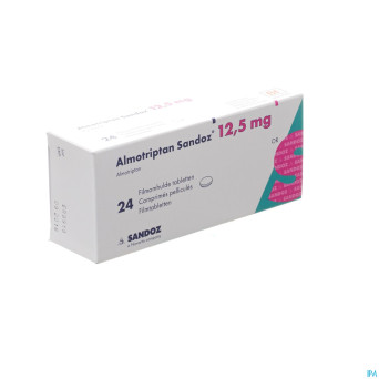 Almotriptan 12,5 mg sandoz comp pell 24 x 12,5 mg
