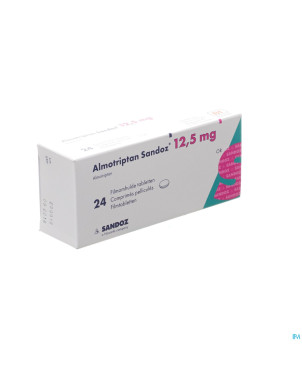 Almotriptan 12,5 mg sandoz comp pell 24 x 12,5 mg