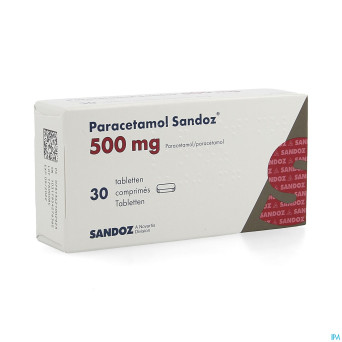 Paracetamol  500 mg sandoz tabl  30
