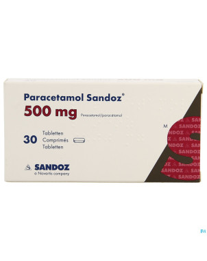 Paracetamol  500 mg sandoz tabl  30