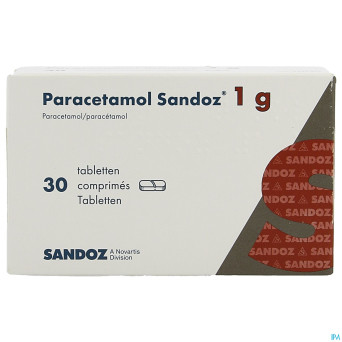 Paracetamol 1g sandoz tabl  30