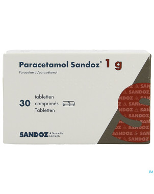 Paracetamol 1g sandoz tabl  30