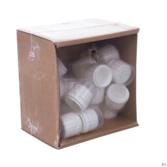 Capsule blanc childproof pp28+mesure 20ml 25   aca