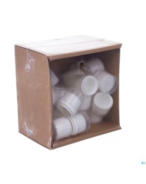 Capsule blanc childproof pp28+mesure 20ml 25   aca