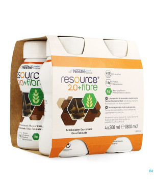 Resource 2.0 fibre chocolat    4x200ml 12209495