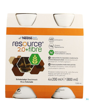 Resource 2.0 fibre chocolat    4x200ml 12209495