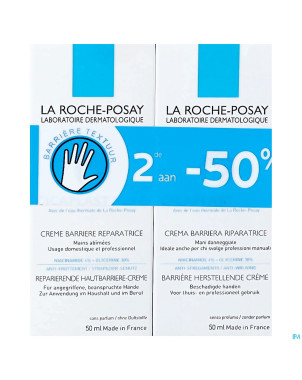 Lrp duo cicaplast creme mains 2x50ml 2e-50%