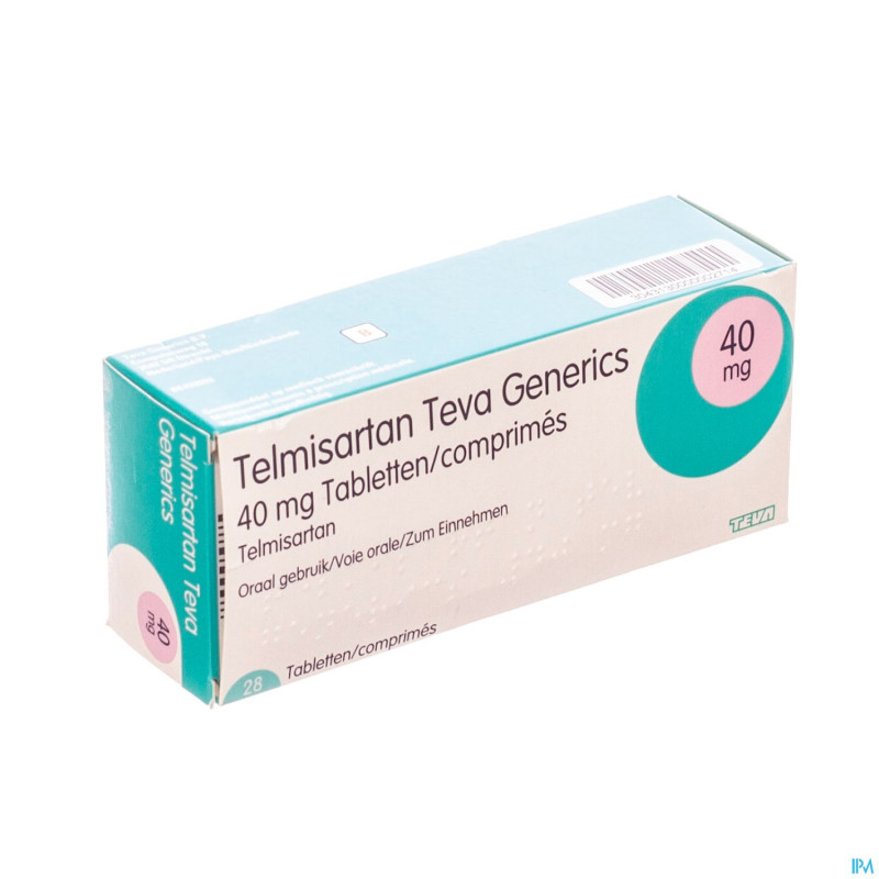 Telmisartan 40mg teva tabl  28