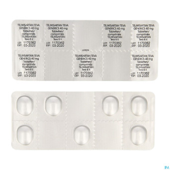 Telmisartan 40mg teva tabl  28