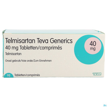 Telmisartan 40mg teva tabl  98
