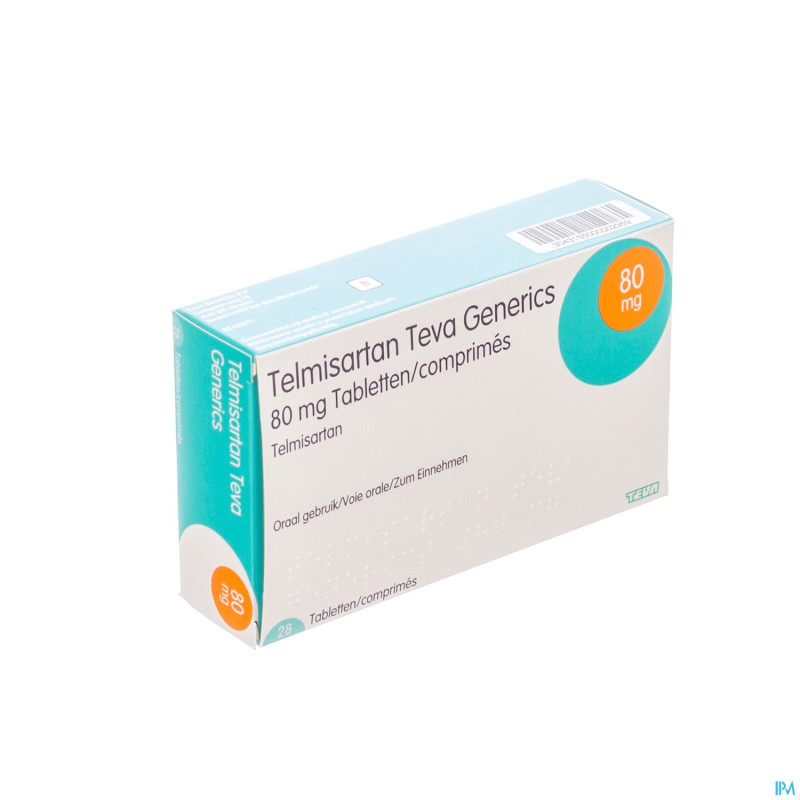 Telmisartan 80mg teva tabl  28