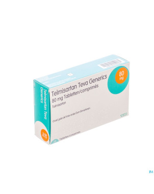 Telmisartan 80mg teva tabl  28
