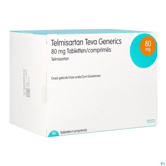 Telmisartan 80mg teva tabl  98