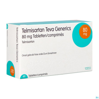 Telmisartan 80mg teva tabl  98