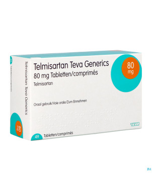 Telmisartan 80mg teva tabl  98