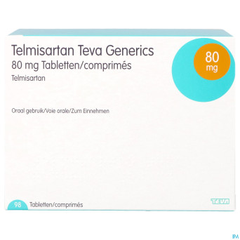 Telmisartan 80mg teva tabl  98