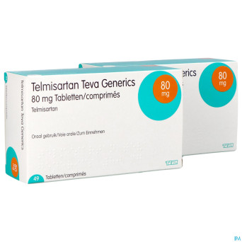 Telmisartan 80mg teva tabl  98
