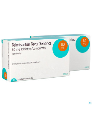 Telmisartan 80mg teva tabl  98