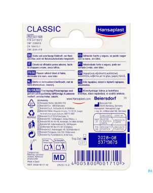 Hansaplast fixation tape classic    5mx2,50cm
