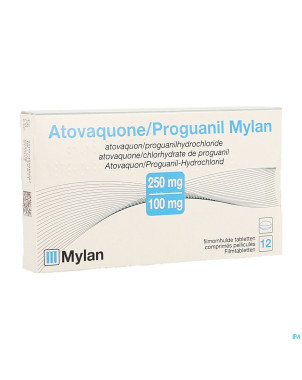 Atovaquone proguanil viatris 250/100mg comp pell12