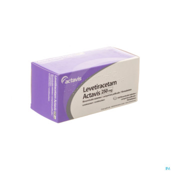 Levetiracetam actavis  250 mg comp pell 100x 250mg