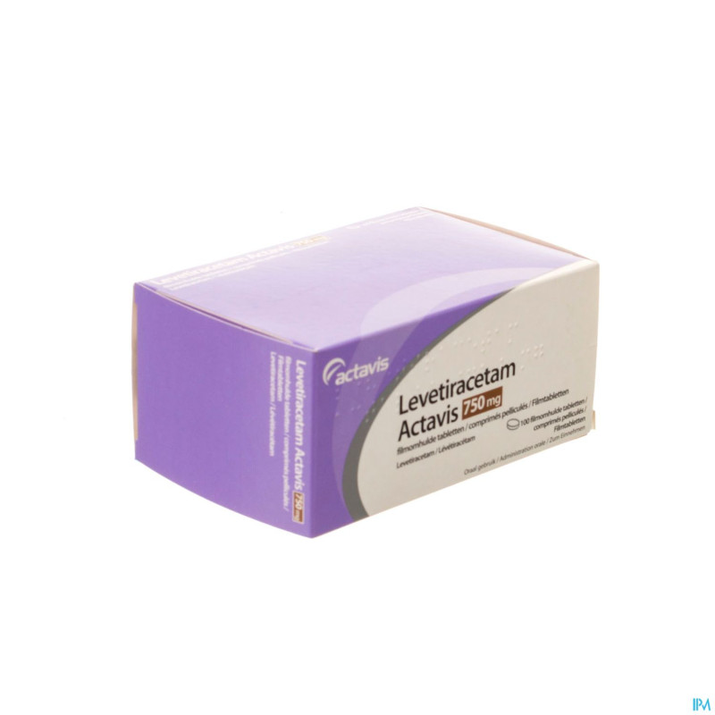 Levetiracetam actavis  750 mg comp pell 100x 750mg