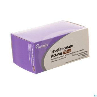 Levetiracetam actavis  750 mg comp pell 100x 750mg