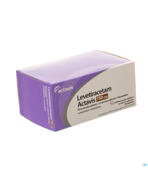 Levetiracetam actavis  750 mg comp pell 100x 750mg