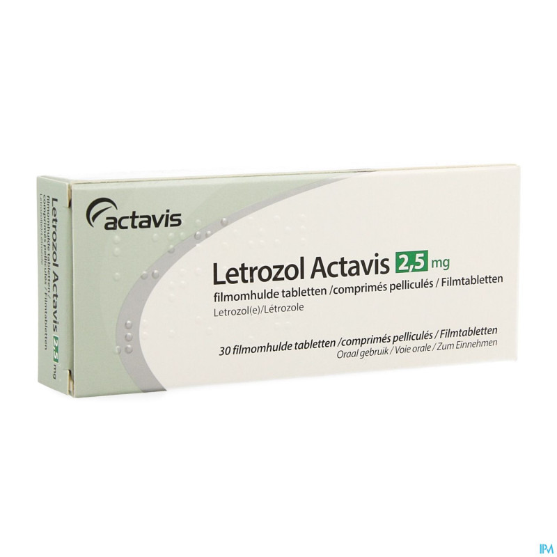 Letrozole actavis 2,5 mg comp pell  30 x 2,5 mg