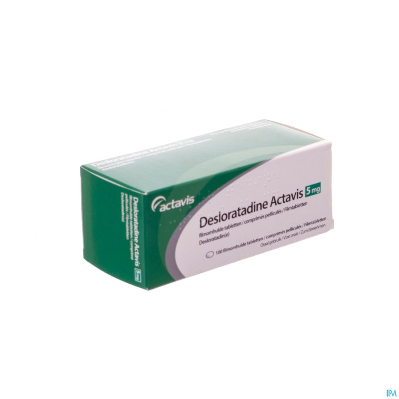 Desloratadine actavis  5 mg comp pell 100 x  5 mg